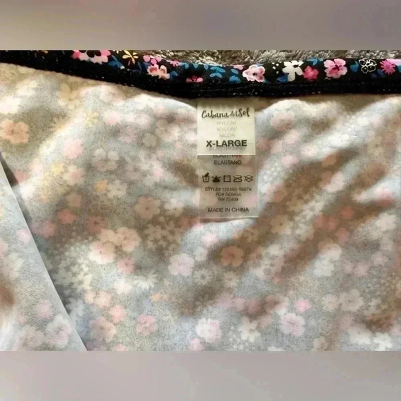 Cabana Del Sol Black Floral Bikini Set - Picture 9 of 9